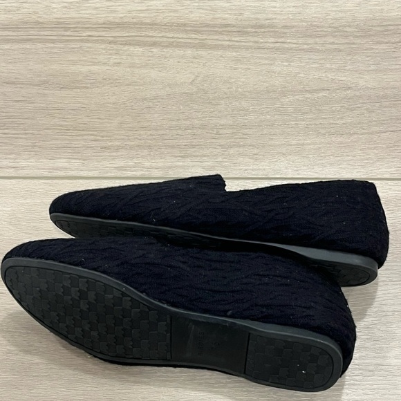 Women's Birdies Faux Fur Lined Starling Cable Knit Shoes Slippers Size 7.5 Black - Picture 4 of 6